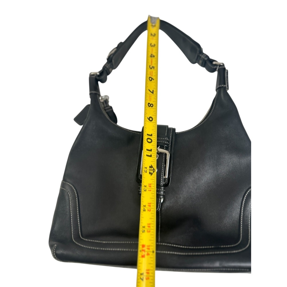 Vintage Coach Soho Leather Hamptons Soho Buckle Flap Buckle Shoulder Bag Y2K - Picture 15 of 15